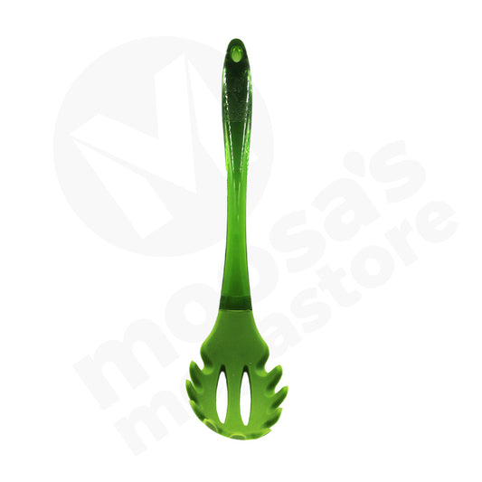 Spagetti Spoon 32Cm Silicone With Pl  Handle Trans