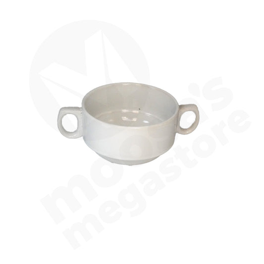 Soup Mug  10Cm With 2 Handle White