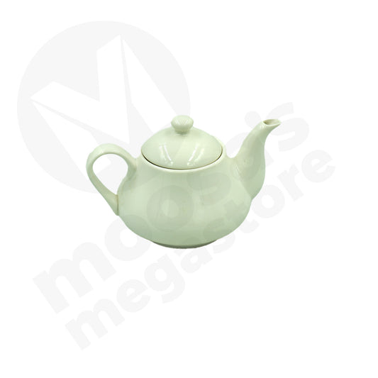 Tea Pot 9.5X7Cm White Round