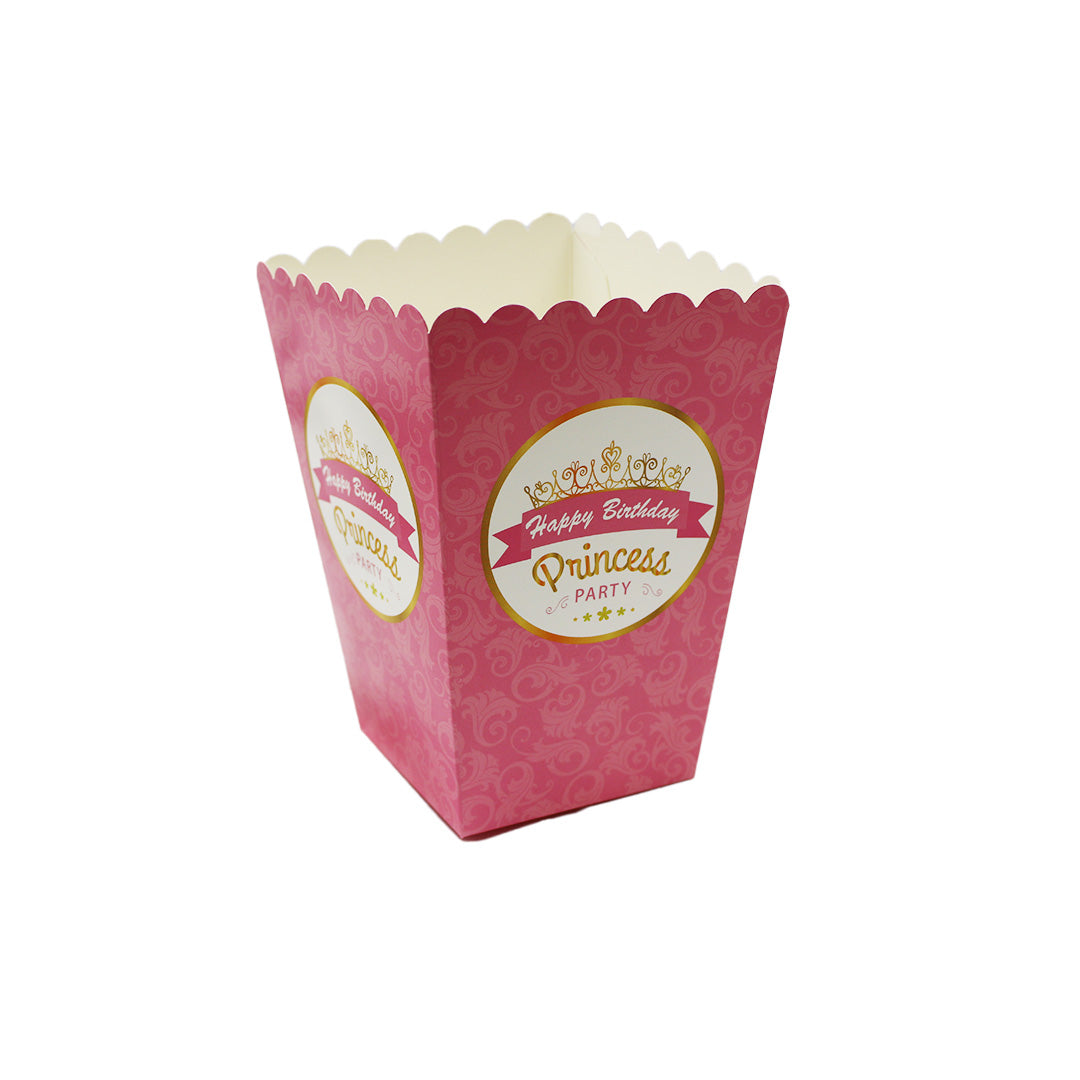 Party Popcorn Box 10Pc Assorted Prints