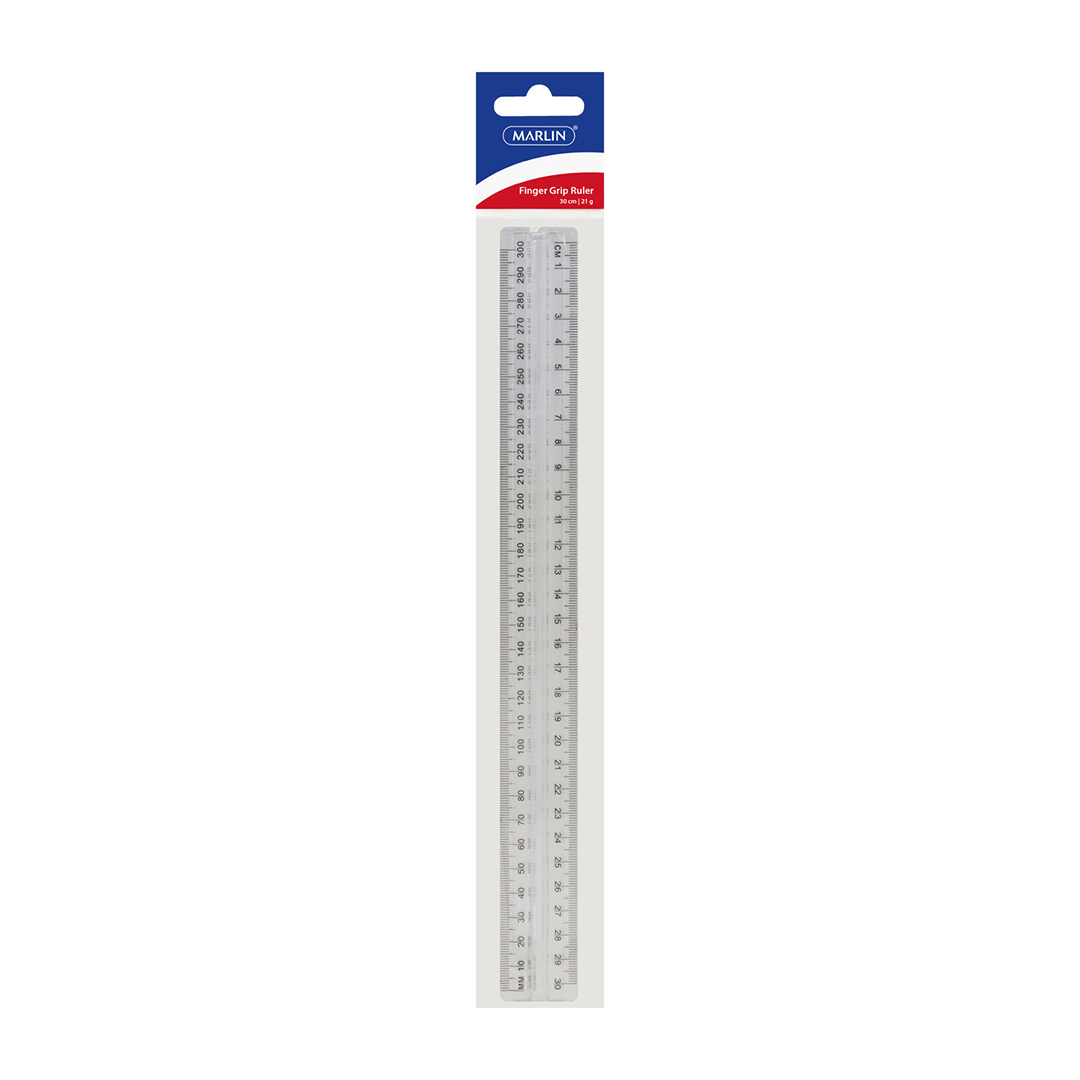 Marlin Ruler Finger Grip 30Cm