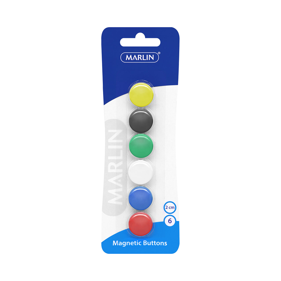 Marlin Magnetic Button Pk6