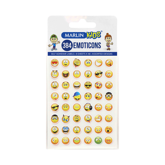 Marlin Stickers 384Pc Smiley Faces