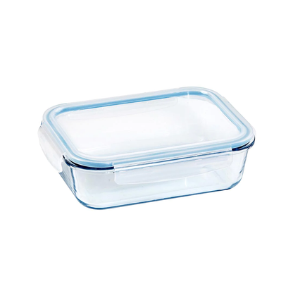 Food Saver 1520Ml 21X16X6 4Side Lock Glass /Pl Lid