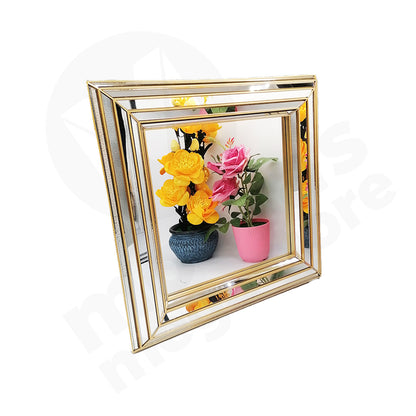 Mirror 37Cm Square Gold Frame