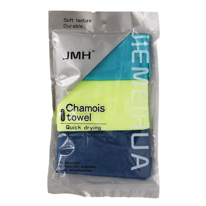 Chamois 3Pc 40X40Cm Poly Bag Jmh