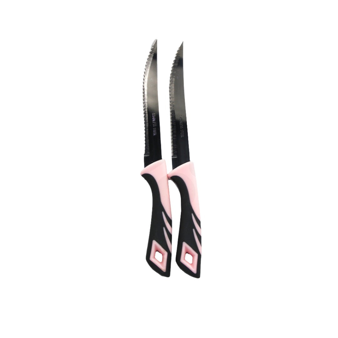 Knife Utility 2Pc 11Cm Rainbow Star