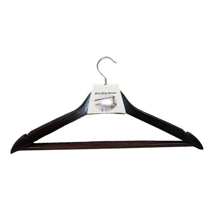 Hanger 3Pc Wooden Adult Dark Brown Image