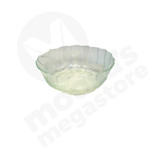 Bowl 7In Clear Embossed Sea Shells Tti