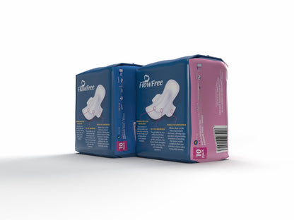 Flowfree Sanitary Pads 10'S Assorted