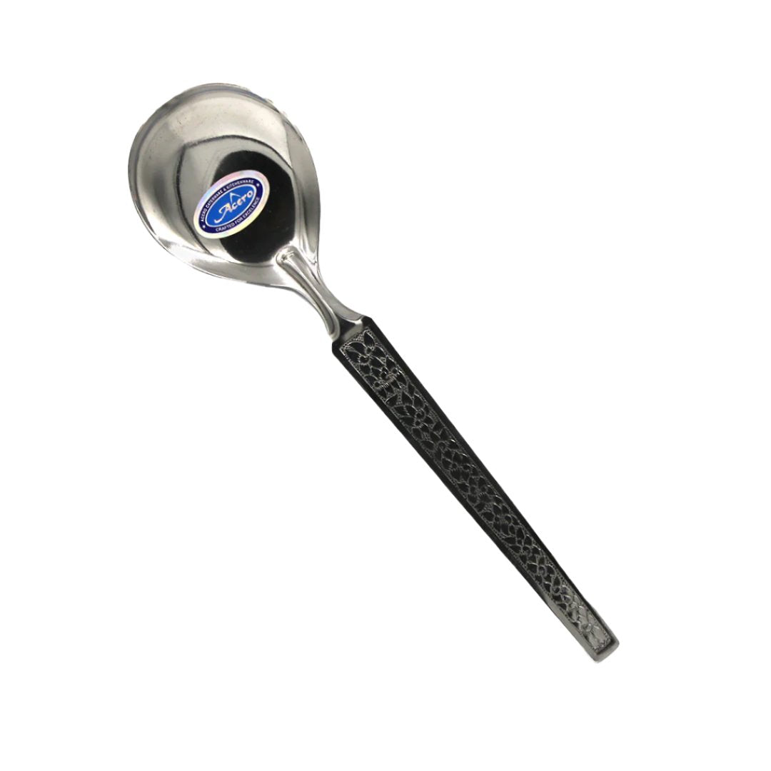 Spoon Curry Fortune Rose Stainless Steel Round