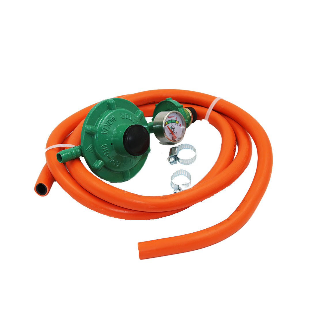 Gas Hose With Pressure Regulator & Clamps