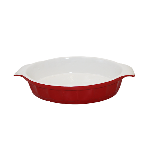 Baking Dish 24.5X19Cm Oval Printed