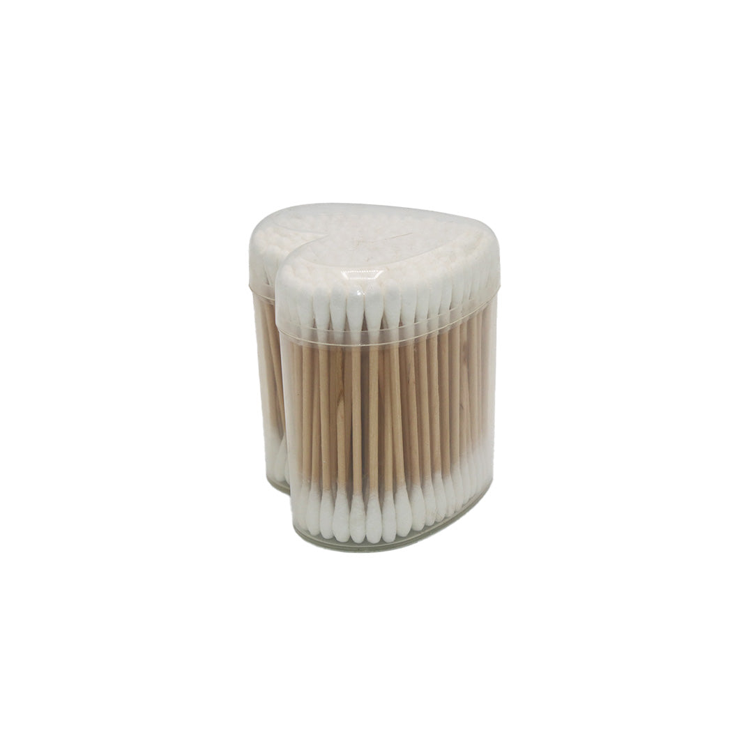 Ear Buds 200Pc Bamboo Heart Tub