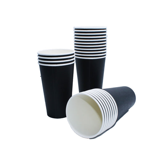 Paper Cup Coffee 50Pc 9X13Cm Black