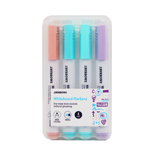 Whiteboard Marker 4Pc Pastel