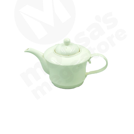 Tea Pot 12X6.5Cm White Round