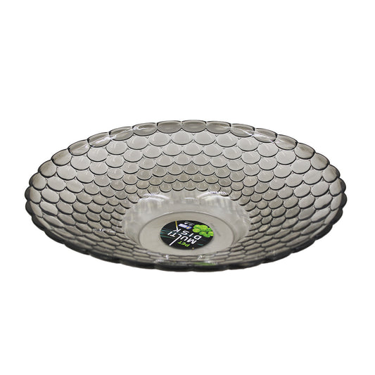 Bowl 28Cm Round Embossed  Tinted Assorted