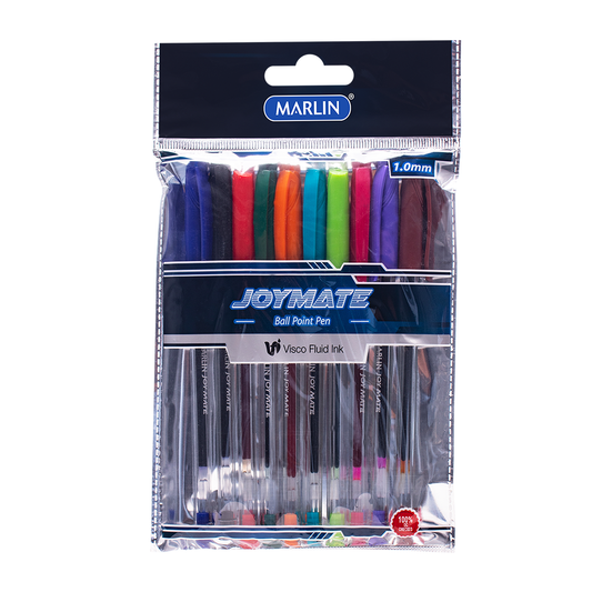 Marlin Pens 10Pc Colours Transparent