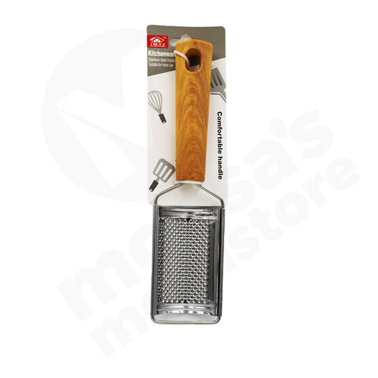 Grater 24Cm Handheld Curved Plast Wooden Look Hndl