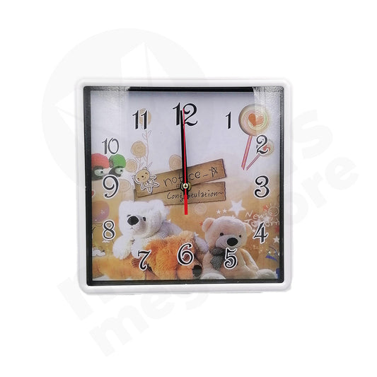 Clock Image 24.5Cm Square Assorted