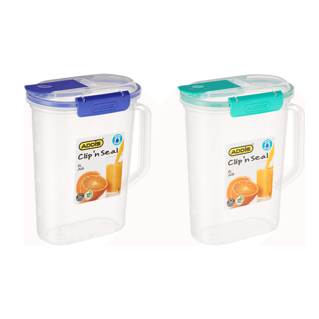 Addis Jug 2L Clear Clip & Seal