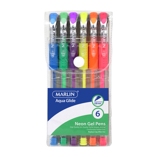 Marlin Pen 6Pc Neon Gel