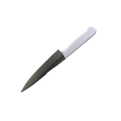 Butcher Knife 6Inch  Plastic  White Handle Tm