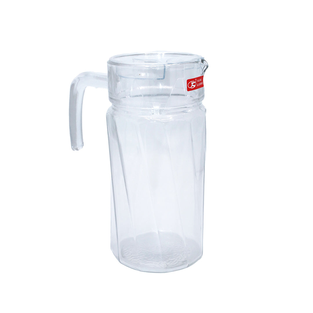 Jug 1.8L 23X10Cm Clear Glass Craftsman