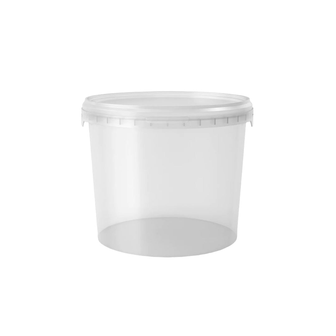 Bucket 1L Transparent With Lid & Handle  Fino