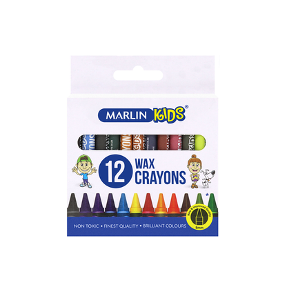 Marlin Crayons 12Pc Wax