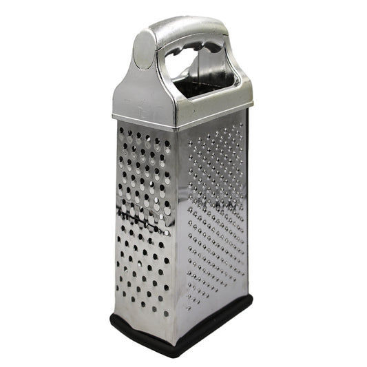 Grater 4Sided 18Cm S/S  Handle Plastic  Base