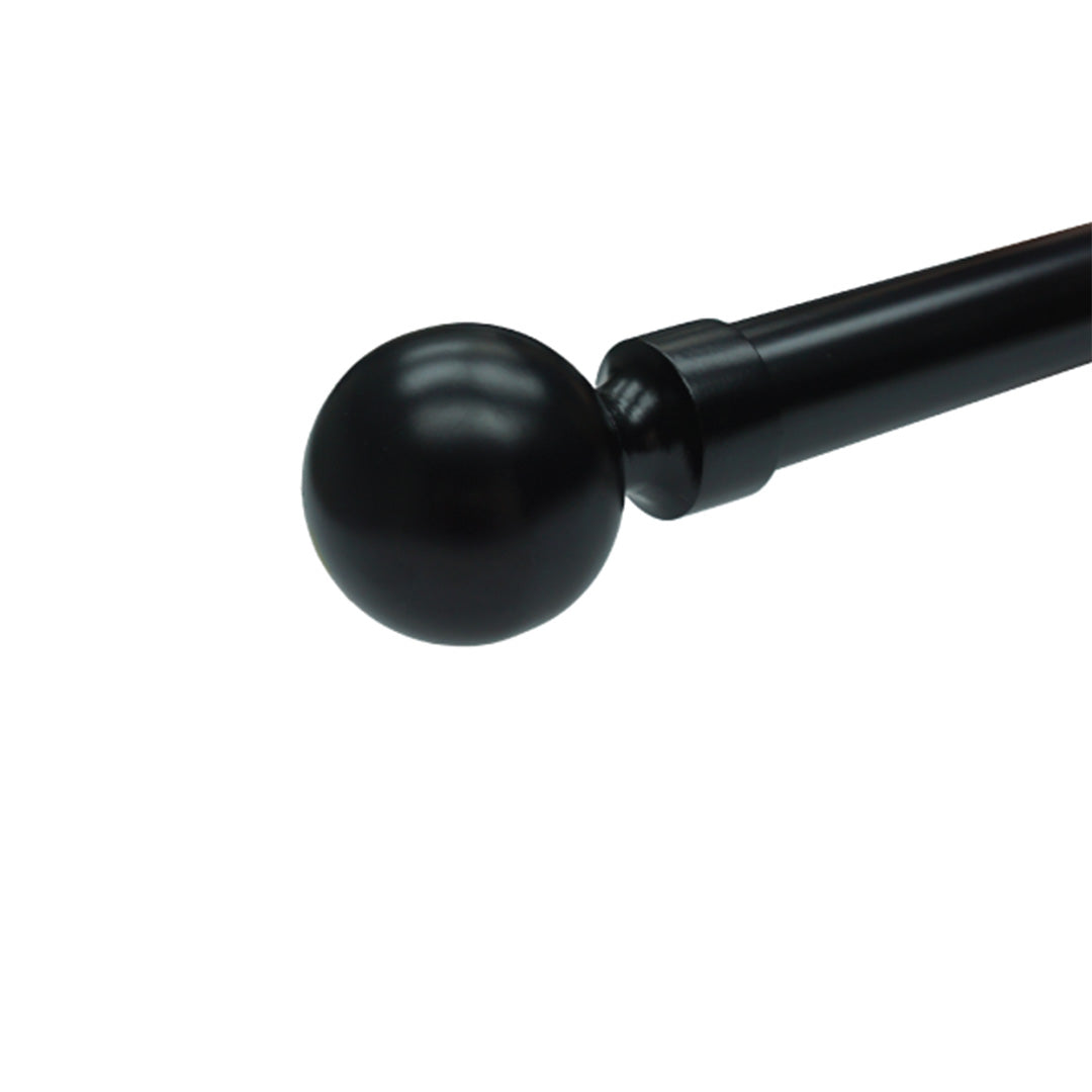 Finial 25Mm Ball Metal Ball Black 2Pc