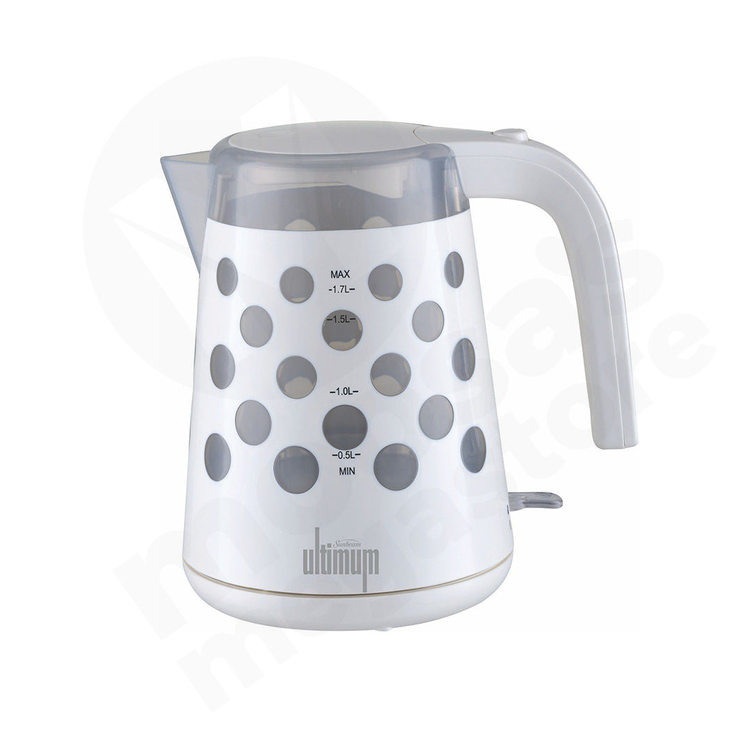 Kettle 1.7L White/Black Cordless Ultimum Sunbeam