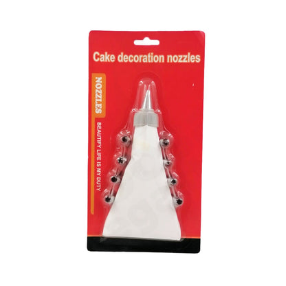 Cake Decorating Set With 9 Nozzles / Icing Bag