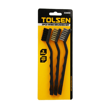 Wire Brush Set 3Pc Tolsen