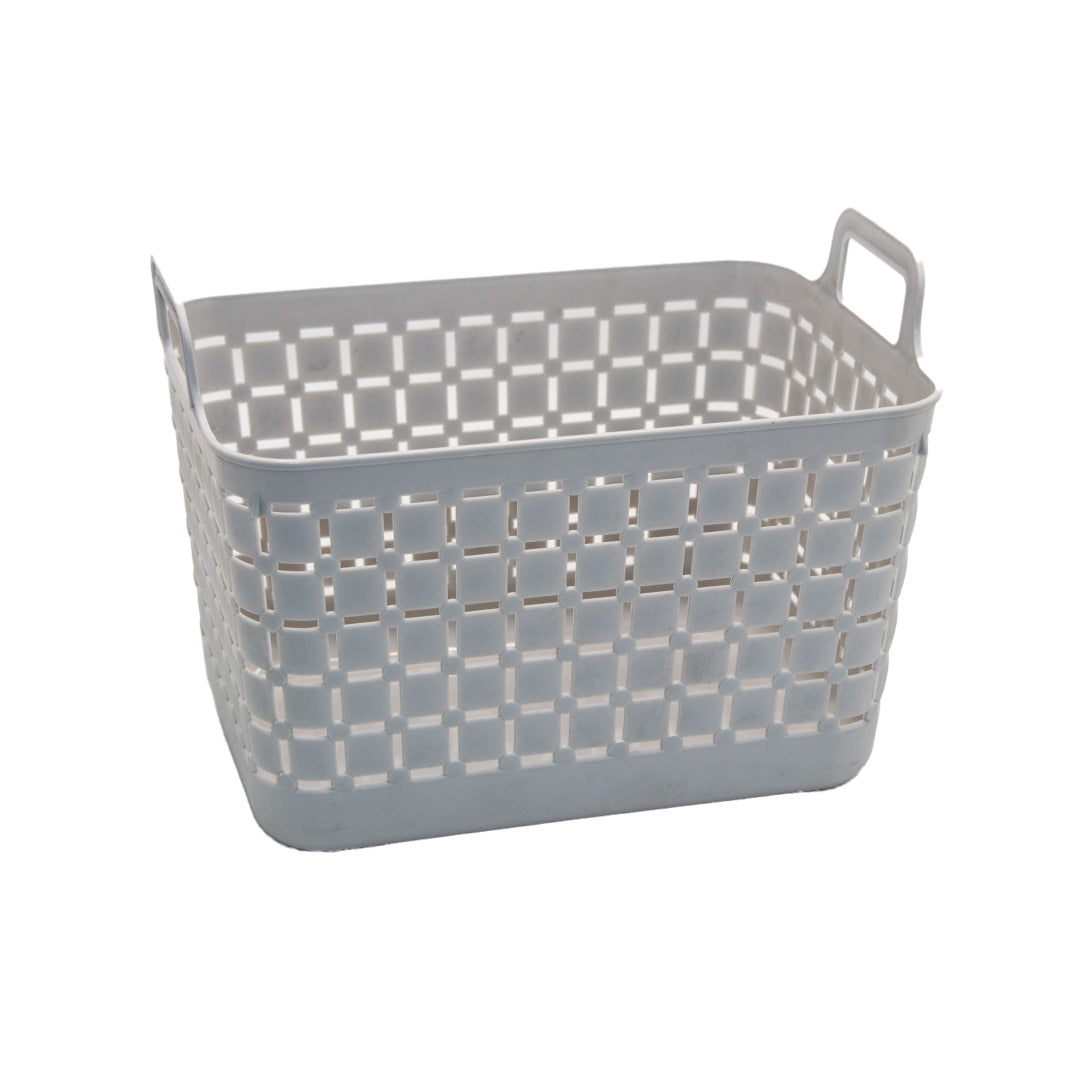 Storage Basket 26X18X16Cm With Lid Stacking