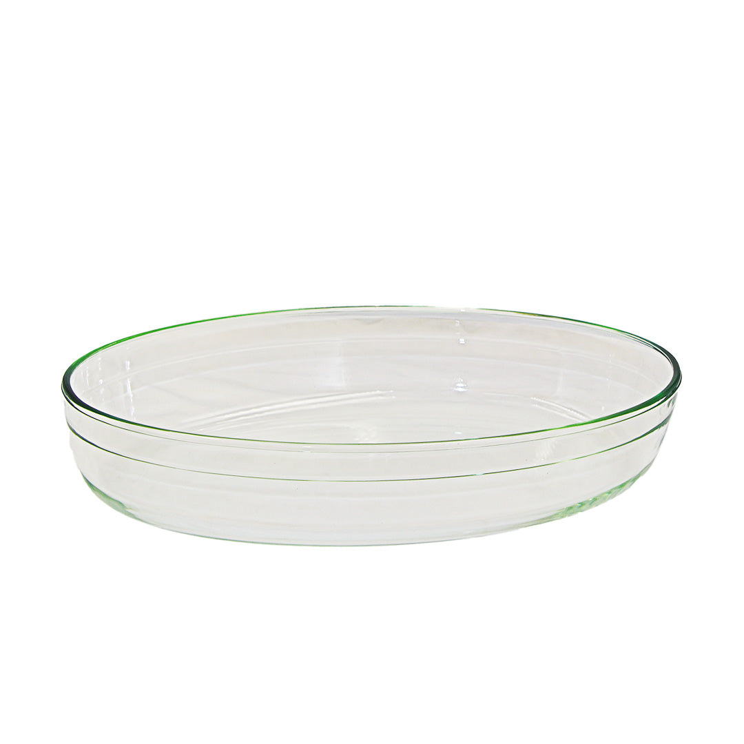 Aqua Baking Tray Oval No Lid 3L/8  Borosilicate