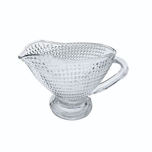 Gravy Boat 8X12Cm Clear Embossed Venice