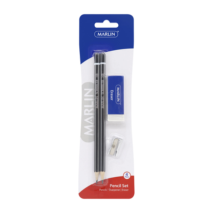 Marlin Pencil Hb Combo Set With Eraser+ Sharp