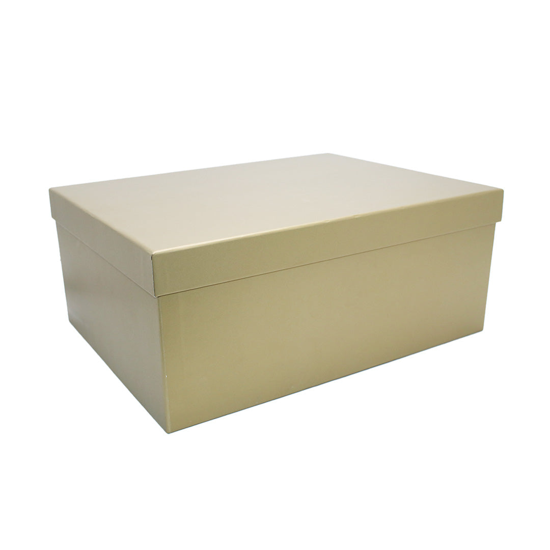 Gift Box 31X23X14Cm Plain Gold