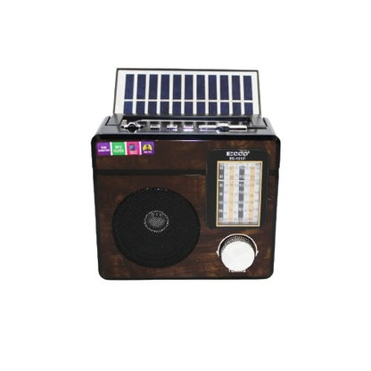 Radio With Solar Panel Ecco Ec-1312