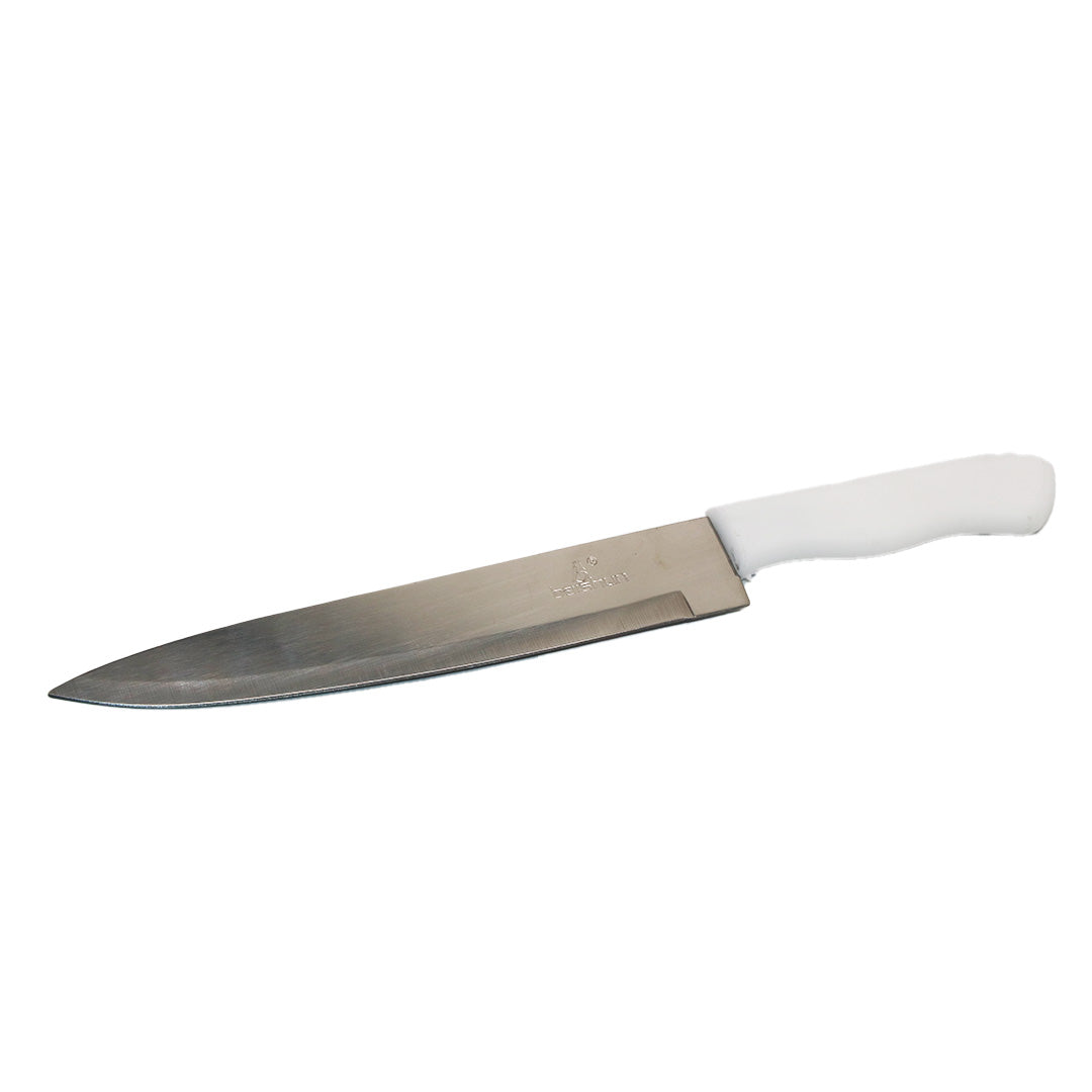 Knife Kitchen 8In White Handle Baishun