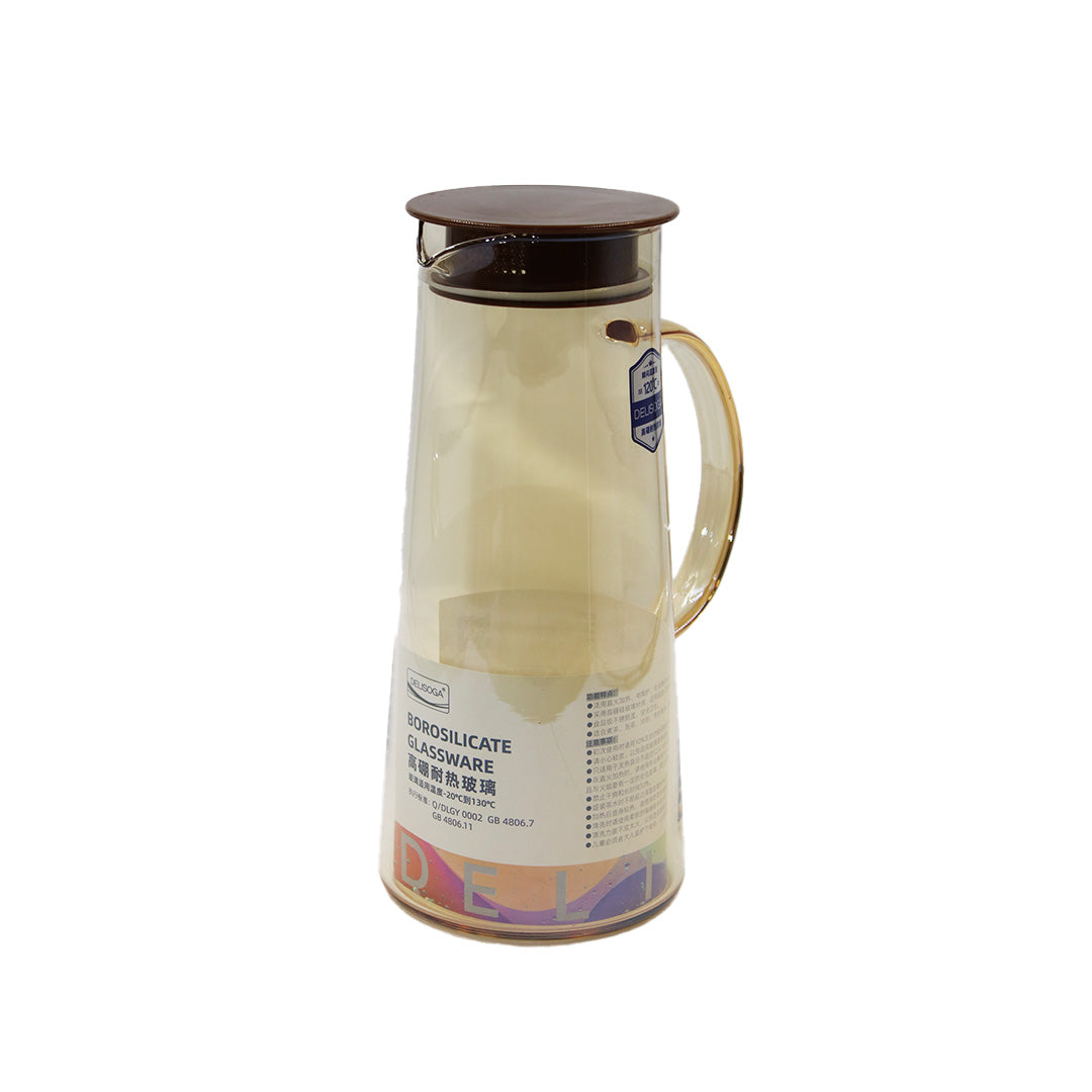 Jug 1.44L Tinted Gold Borosilicate Delisoga