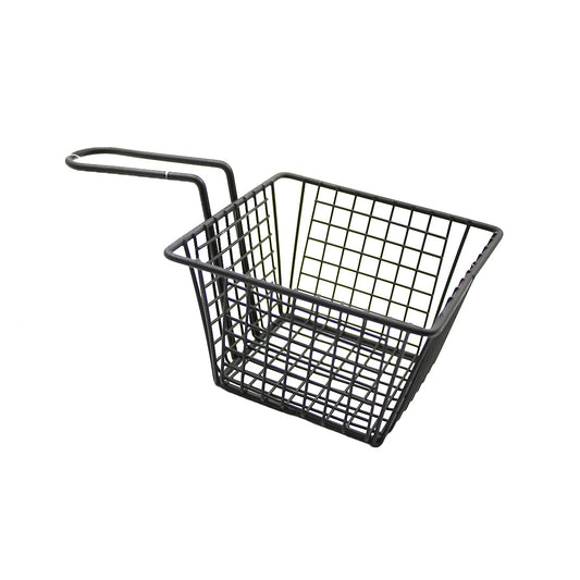 Fryer Basket 13X13Cm Square Black With Handle