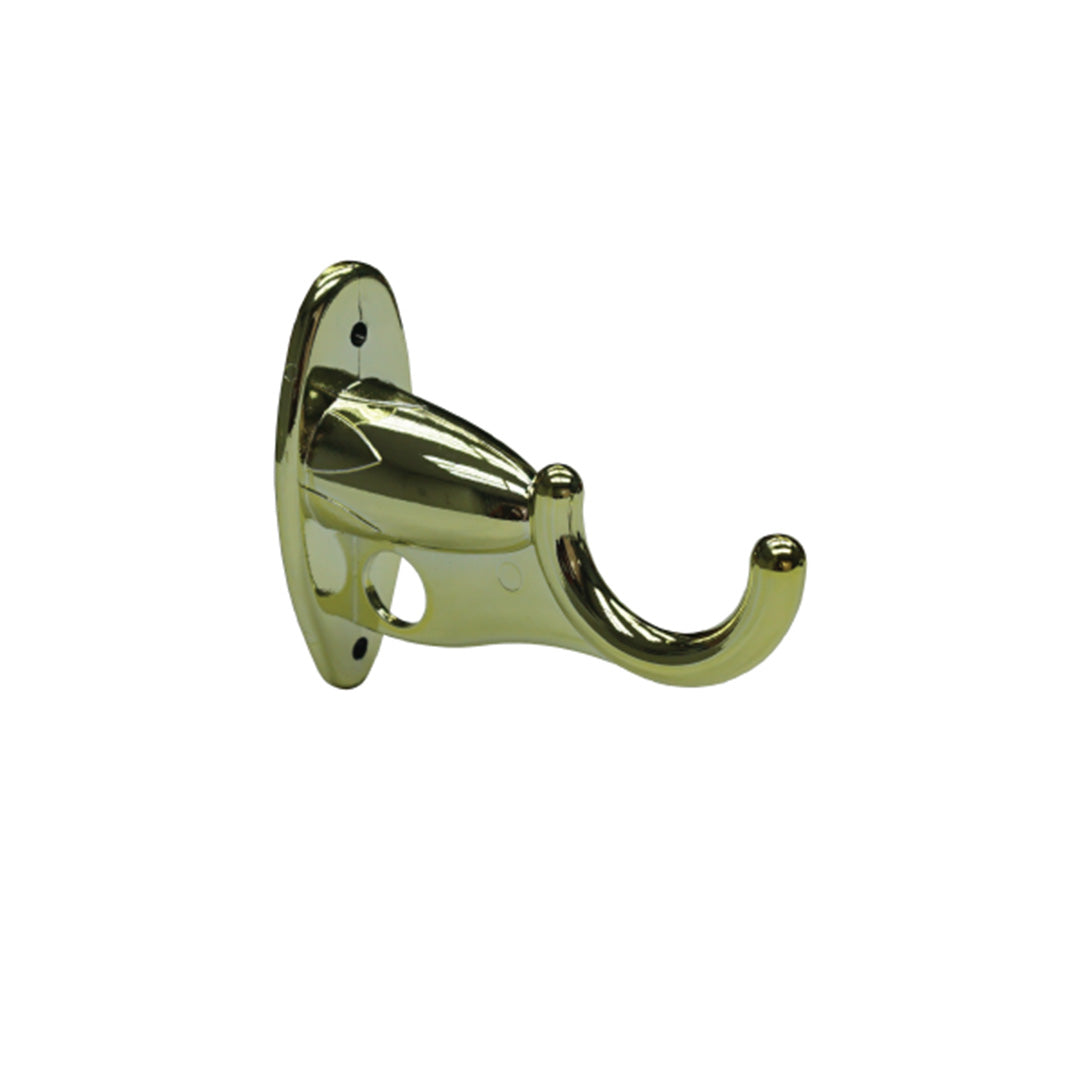 Bracket 38/16Mm  Double Round Pvc Brass