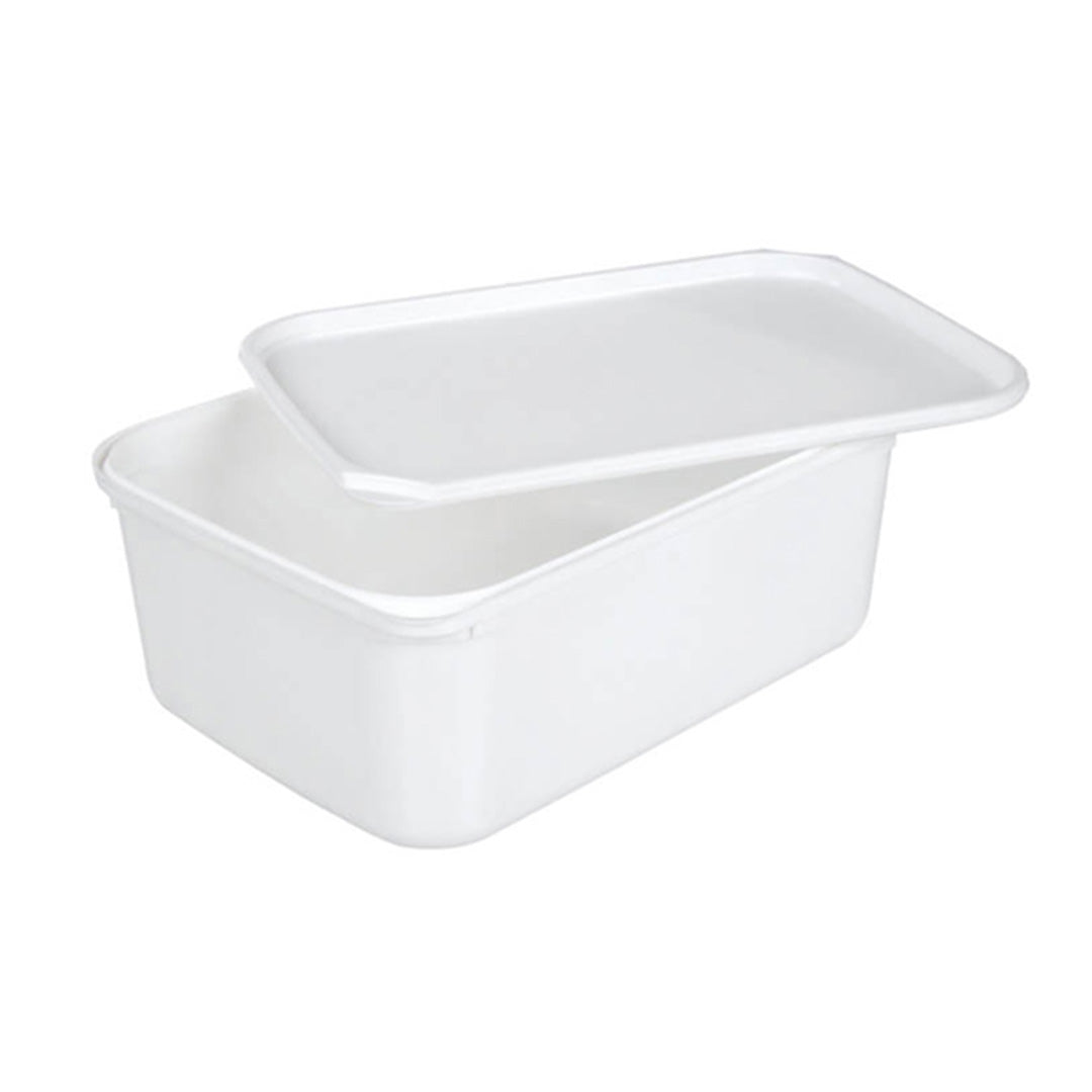 Ice Cream Tub 2Lt With Lid White