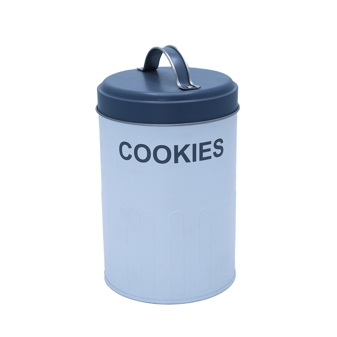 Biscuit Tin 15X10Cm Round Metal