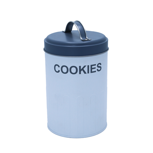 Biscuit Tin 15X10Cm Round Metal