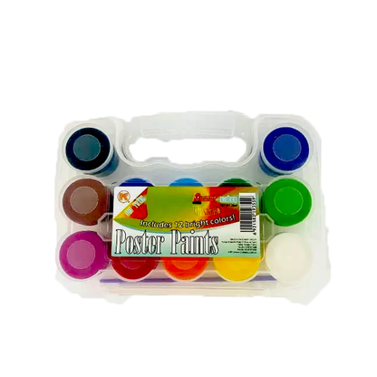 Poster Paint 12Pc 20Ml  In Case